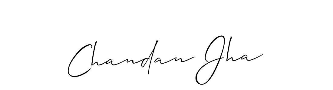 Allison_Script is a professional signature style that is perfect for those who want to add a touch of class to their signature. It is also a great choice for those who want to make their signature more unique. Get Chandan Jha name to fancy signature for free. Chandan Jha signature style 2 images and pictures png