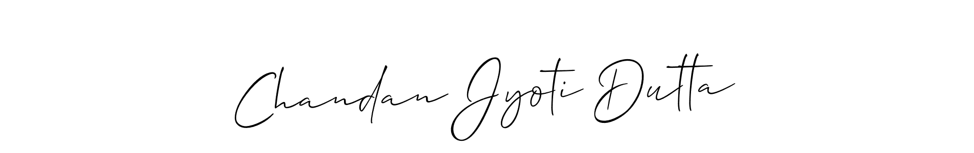 Use a signature maker to create a handwritten signature online. With this signature software, you can design (Allison_Script) your own signature for name Chandan Jyoti Dutta. Chandan Jyoti Dutta signature style 2 images and pictures png