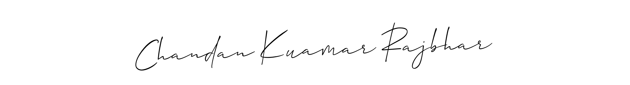 Make a beautiful signature design for name Chandan Kuamar Rajbhar. With this signature (Allison_Script) style, you can create a handwritten signature for free. Chandan Kuamar Rajbhar signature style 2 images and pictures png