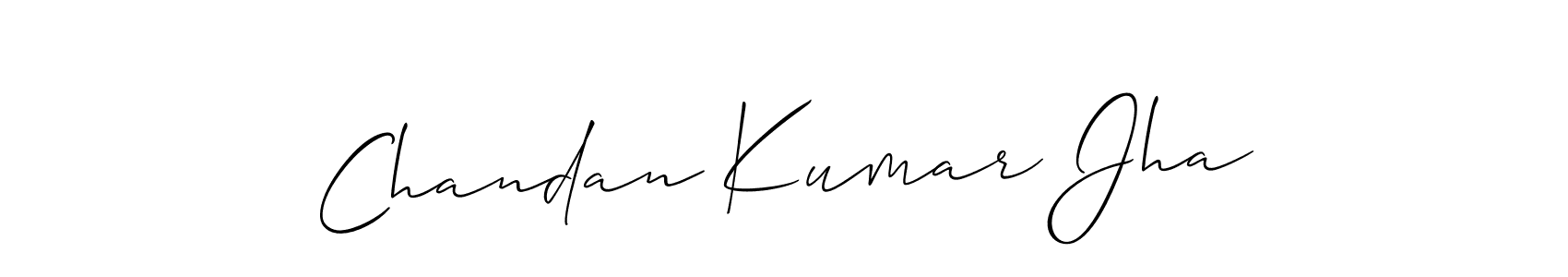 Also You can easily find your signature by using the search form. We will create Chandan Kumar Jha name handwritten signature images for you free of cost using Allison_Script sign style. Chandan Kumar Jha signature style 2 images and pictures png