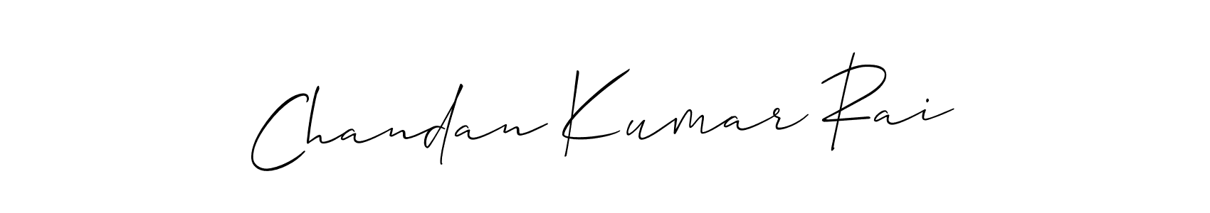 How to make Chandan Kumar Rai name signature. Use Allison_Script style for creating short signs online. This is the latest handwritten sign. Chandan Kumar Rai signature style 2 images and pictures png