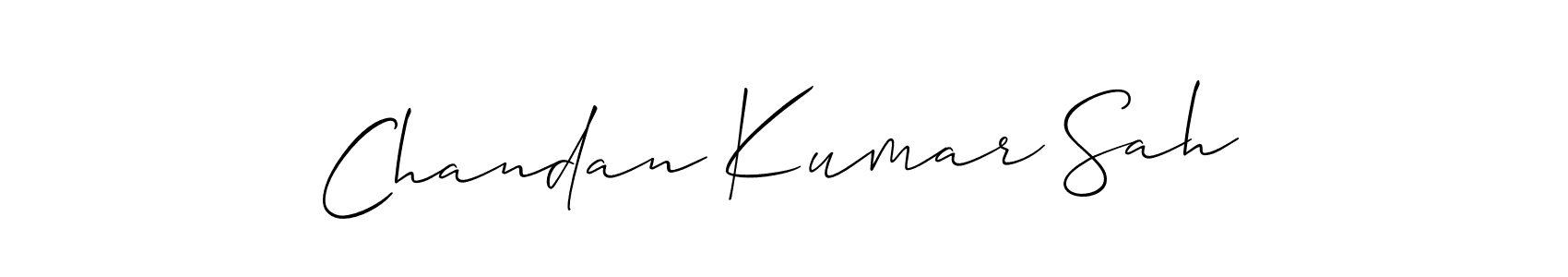 Also we have Chandan Kumar Sah name is the best signature style. Create professional handwritten signature collection using Allison_Script autograph style. Chandan Kumar Sah signature style 2 images and pictures png