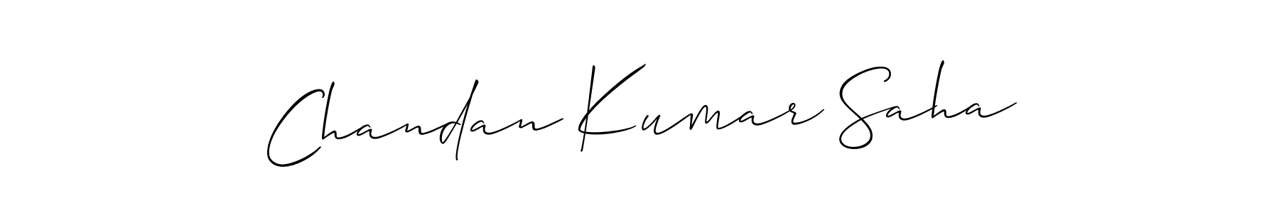 Make a short Chandan Kumar Saha signature style. Manage your documents anywhere anytime using Allison_Script. Create and add eSignatures, submit forms, share and send files easily. Chandan Kumar Saha signature style 2 images and pictures png
