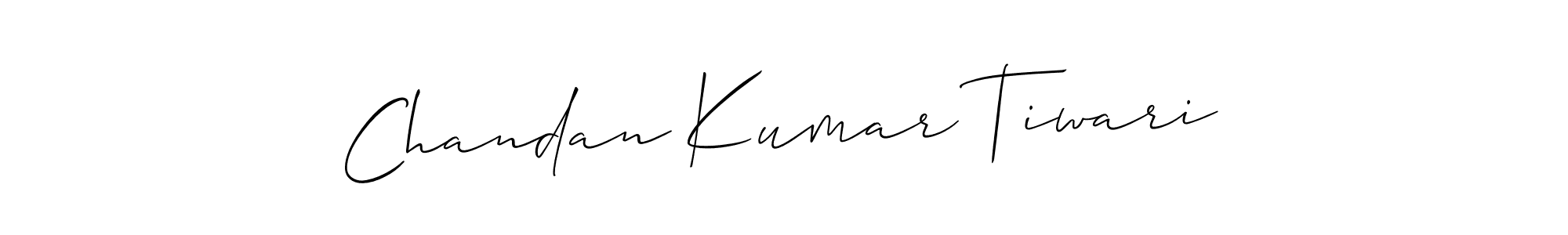 Also we have Chandan Kumar Tiwari name is the best signature style. Create professional handwritten signature collection using Allison_Script autograph style. Chandan Kumar Tiwari signature style 2 images and pictures png