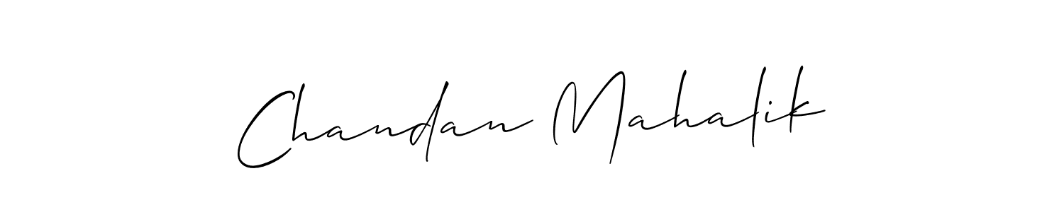 It looks lik you need a new signature style for name Chandan Mahalik. Design unique handwritten (Allison_Script) signature with our free signature maker in just a few clicks. Chandan Mahalik signature style 2 images and pictures png