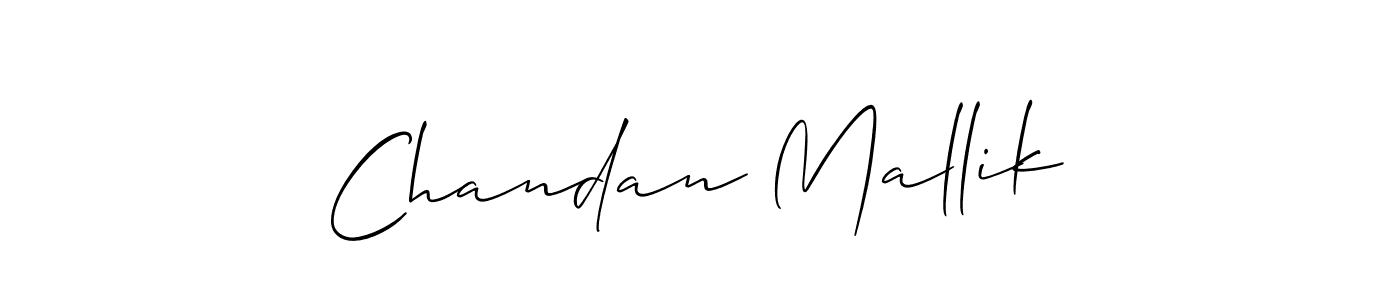 Make a beautiful signature design for name Chandan Mallik. With this signature (Allison_Script) style, you can create a handwritten signature for free. Chandan Mallik signature style 2 images and pictures png