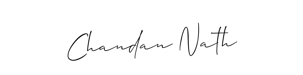Allison_Script is a professional signature style that is perfect for those who want to add a touch of class to their signature. It is also a great choice for those who want to make their signature more unique. Get Chandan Nath name to fancy signature for free. Chandan Nath signature style 2 images and pictures png