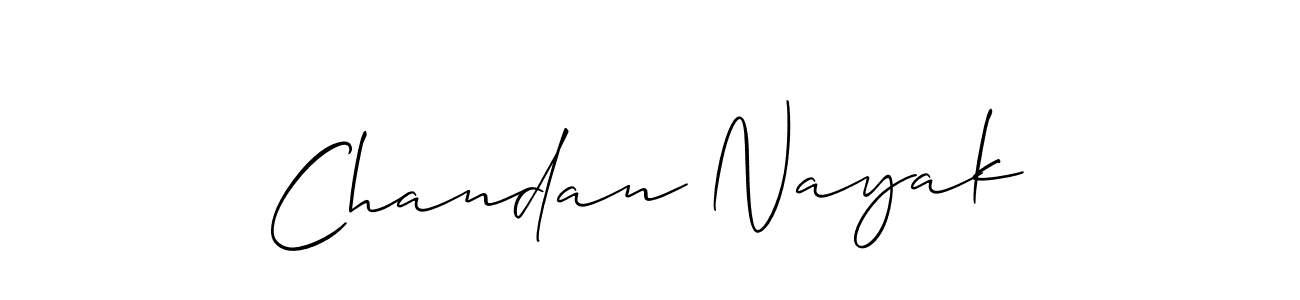 Make a beautiful signature design for name Chandan Nayak. With this signature (Allison_Script) style, you can create a handwritten signature for free. Chandan Nayak signature style 2 images and pictures png