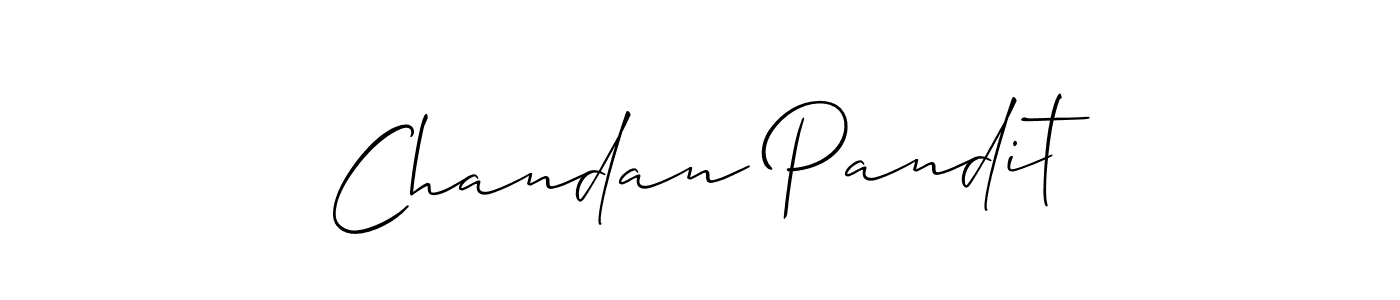 Make a beautiful signature design for name Chandan Pandit. With this signature (Allison_Script) style, you can create a handwritten signature for free. Chandan Pandit signature style 2 images and pictures png