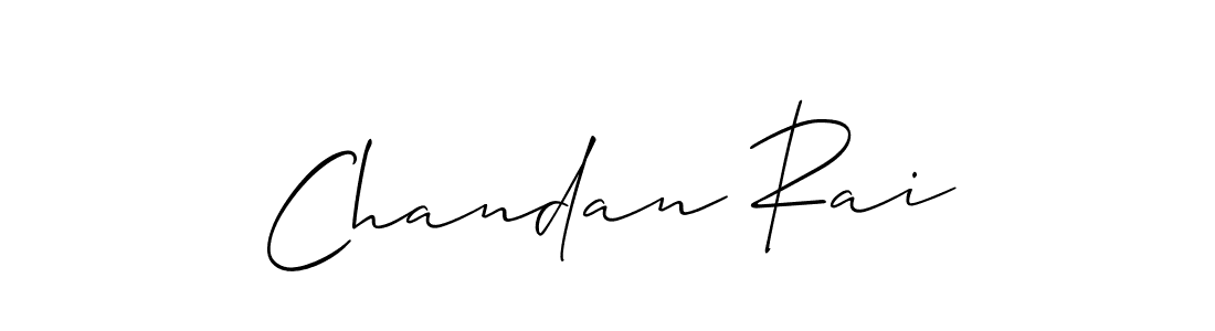How to make Chandan Rai name signature. Use Allison_Script style for creating short signs online. This is the latest handwritten sign. Chandan Rai signature style 2 images and pictures png