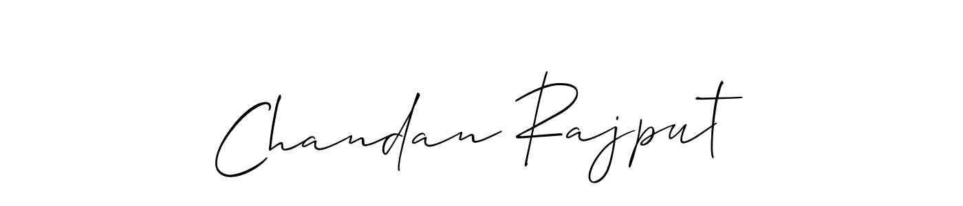 if you are searching for the best signature style for your name Chandan Rajput. so please give up your signature search. here we have designed multiple signature styles  using Allison_Script. Chandan Rajput signature style 2 images and pictures png