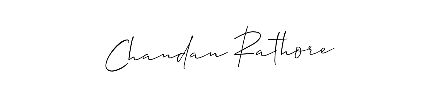 Create a beautiful signature design for name Chandan Rathore. With this signature (Allison_Script) fonts, you can make a handwritten signature for free. Chandan Rathore signature style 2 images and pictures png