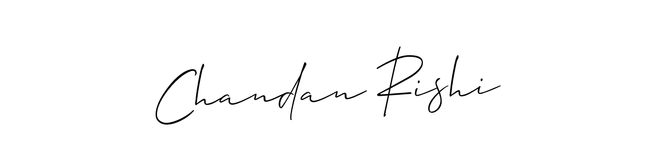 Make a beautiful signature design for name Chandan Rishi. With this signature (Allison_Script) style, you can create a handwritten signature for free. Chandan Rishi signature style 2 images and pictures png