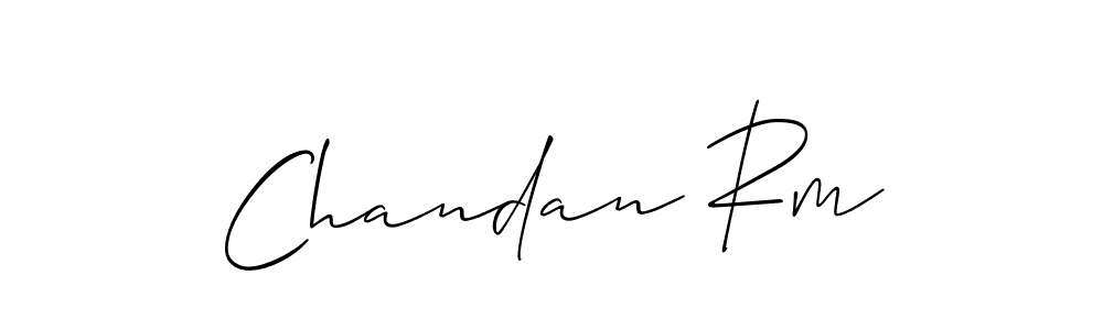 Chandan Rm stylish signature style. Best Handwritten Sign (Allison_Script) for my name. Handwritten Signature Collection Ideas for my name Chandan Rm. Chandan Rm signature style 2 images and pictures png