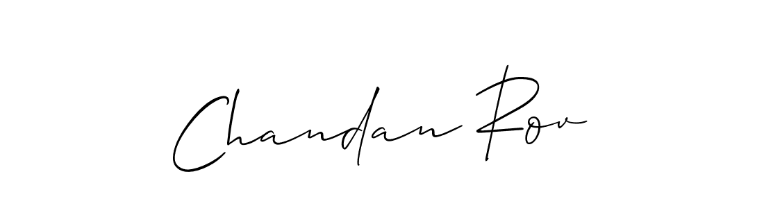 Design your own signature with our free online signature maker. With this signature software, you can create a handwritten (Allison_Script) signature for name Chandan Rov. Chandan Rov signature style 2 images and pictures png