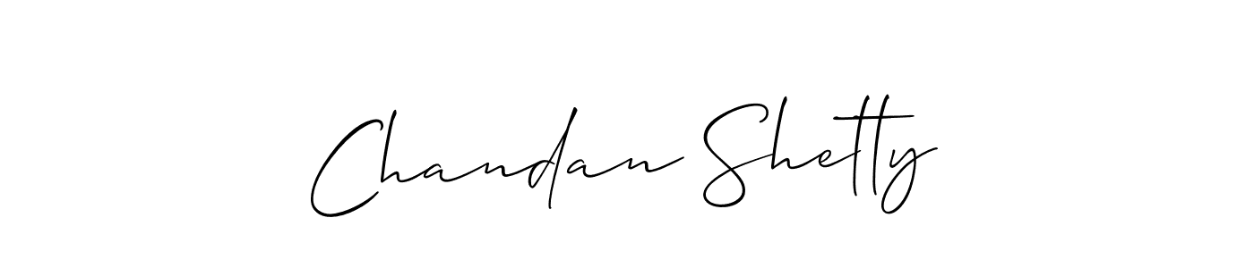 You should practise on your own different ways (Allison_Script) to write your name (Chandan Shetty) in signature. don't let someone else do it for you. Chandan Shetty signature style 2 images and pictures png