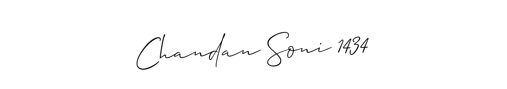 Make a beautiful signature design for name Chandan Soni 1434. With this signature (Allison_Script) style, you can create a handwritten signature for free. Chandan Soni 1434 signature style 2 images and pictures png