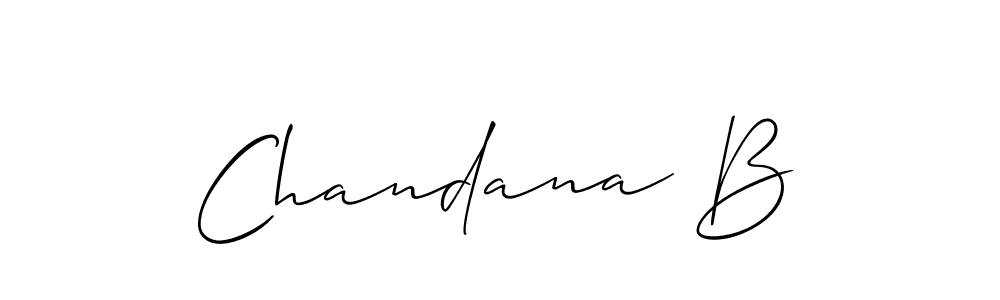 Make a beautiful signature design for name Chandana B. Use this online signature maker to create a handwritten signature for free. Chandana B signature style 2 images and pictures png
