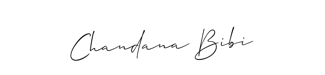 You should practise on your own different ways (Allison_Script) to write your name (Chandana Bibi) in signature. don't let someone else do it for you. Chandana Bibi signature style 2 images and pictures png