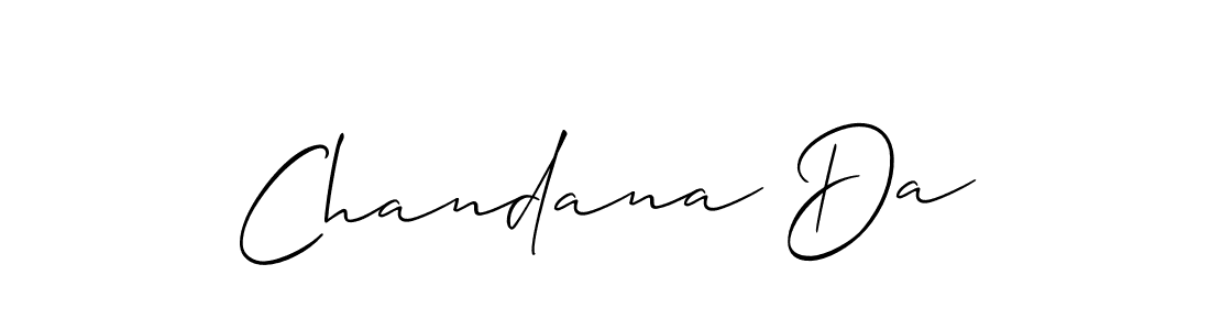 Make a beautiful signature design for name Chandana Da. With this signature (Allison_Script) style, you can create a handwritten signature for free. Chandana Da signature style 2 images and pictures png