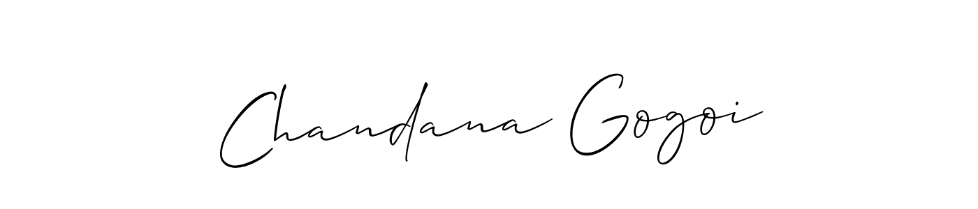 It looks lik you need a new signature style for name Chandana Gogoi. Design unique handwritten (Allison_Script) signature with our free signature maker in just a few clicks. Chandana Gogoi signature style 2 images and pictures png