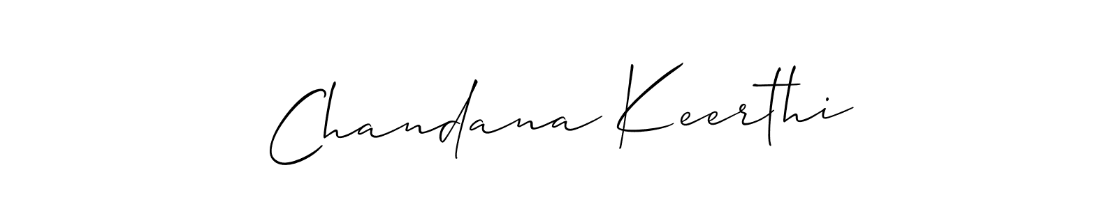 Also You can easily find your signature by using the search form. We will create Chandana Keerthi name handwritten signature images for you free of cost using Allison_Script sign style. Chandana Keerthi signature style 2 images and pictures png