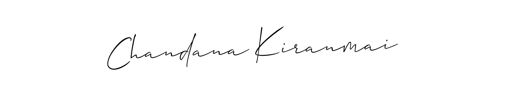 Make a beautiful signature design for name Chandana Kiranmai. With this signature (Allison_Script) style, you can create a handwritten signature for free. Chandana Kiranmai signature style 2 images and pictures png