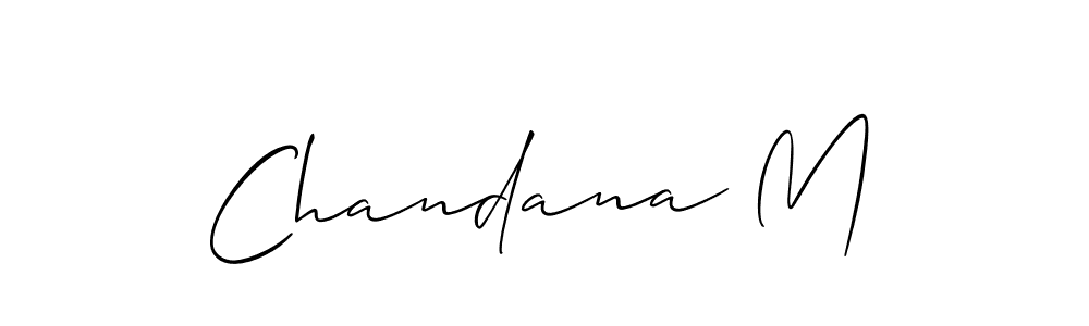 Make a beautiful signature design for name Chandana M. Use this online signature maker to create a handwritten signature for free. Chandana M signature style 2 images and pictures png