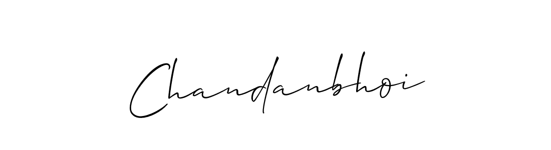 How to make Chandanbhoi signature? Allison_Script is a professional autograph style. Create handwritten signature for Chandanbhoi name. Chandanbhoi signature style 2 images and pictures png