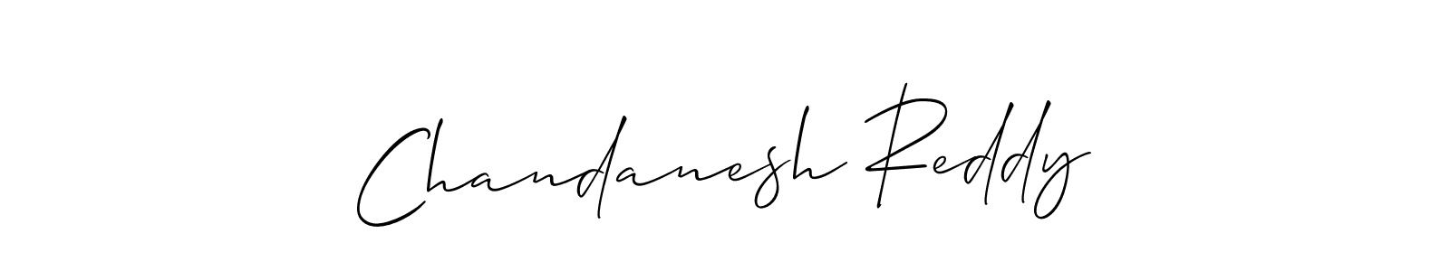 Use a signature maker to create a handwritten signature online. With this signature software, you can design (Allison_Script) your own signature for name Chandanesh Reddy. Chandanesh Reddy signature style 2 images and pictures png