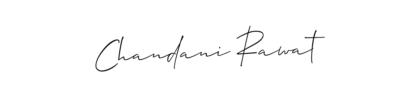 This is the best signature style for the Chandani Rawat name. Also you like these signature font (Allison_Script). Mix name signature. Chandani Rawat signature style 2 images and pictures png