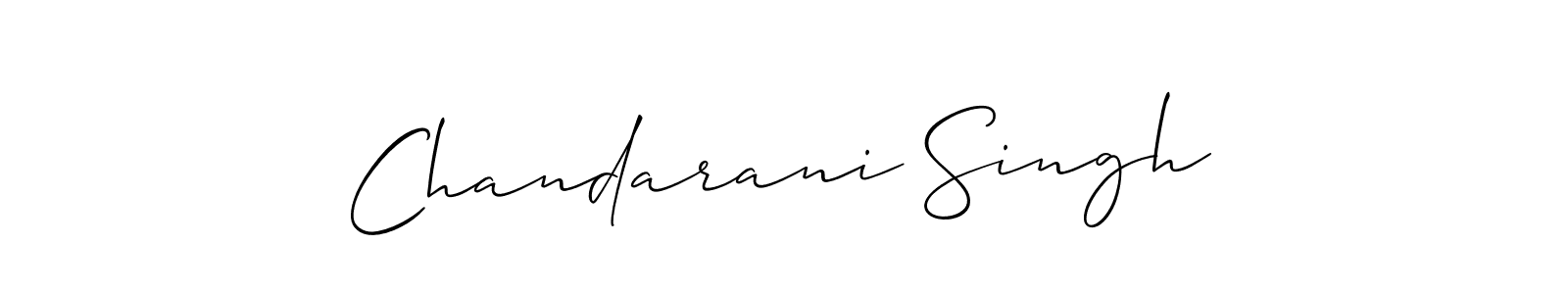 How to make Chandarani Singh signature? Allison_Script is a professional autograph style. Create handwritten signature for Chandarani Singh name. Chandarani Singh signature style 2 images and pictures png