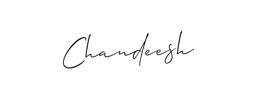 How to make Chandeesh signature? Allison_Script is a professional autograph style. Create handwritten signature for Chandeesh name. Chandeesh signature style 2 images and pictures png