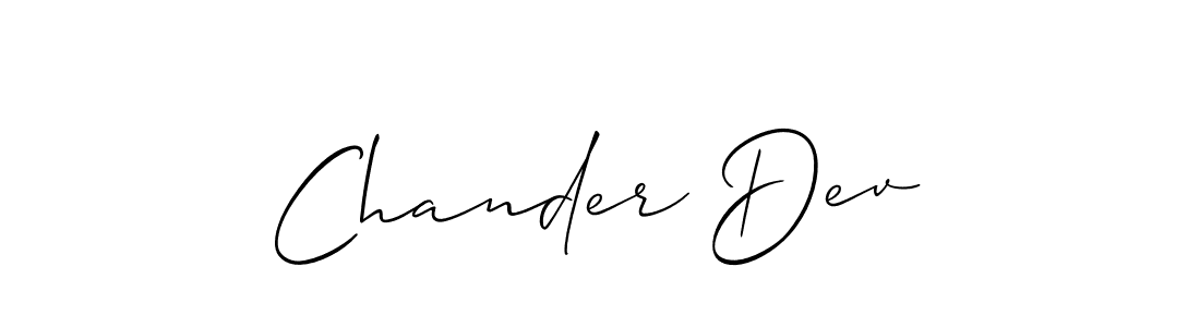 Similarly Allison_Script is the best handwritten signature design. Signature creator online .You can use it as an online autograph creator for name Chander Dev. Chander Dev signature style 2 images and pictures png