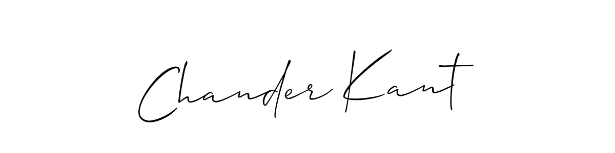 It looks lik you need a new signature style for name Chander Kant. Design unique handwritten (Allison_Script) signature with our free signature maker in just a few clicks. Chander Kant signature style 2 images and pictures png