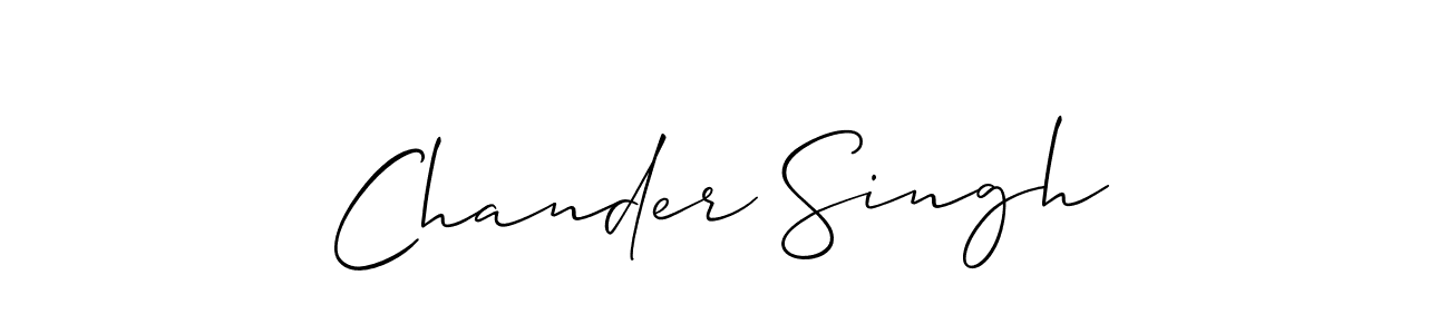 You should practise on your own different ways (Allison_Script) to write your name (Chander Singh) in signature. don't let someone else do it for you. Chander Singh signature style 2 images and pictures png