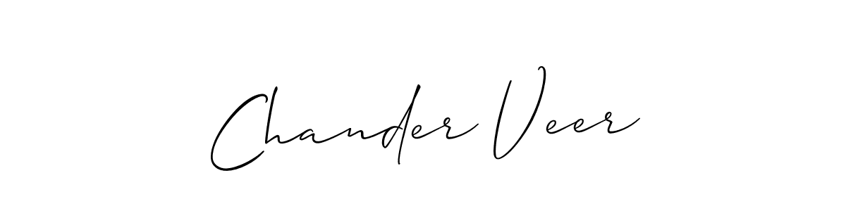 It looks lik you need a new signature style for name Chander Veer. Design unique handwritten (Allison_Script) signature with our free signature maker in just a few clicks. Chander Veer signature style 2 images and pictures png