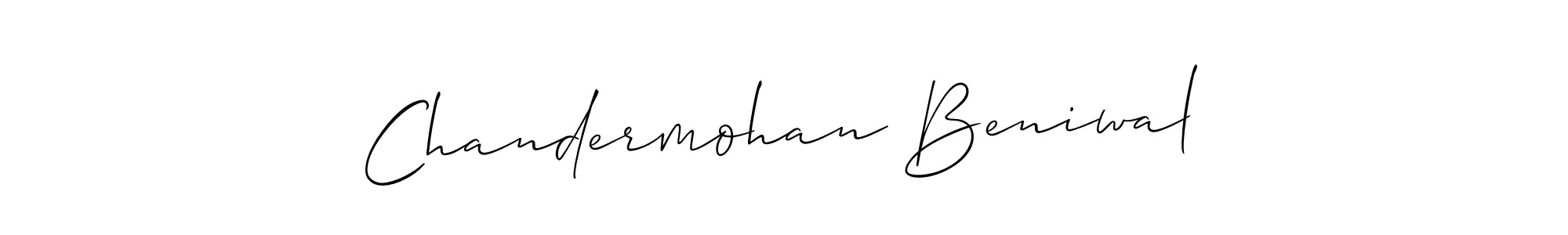 Also we have Chandermohan Beniwal name is the best signature style. Create professional handwritten signature collection using Allison_Script autograph style. Chandermohan Beniwal signature style 2 images and pictures png