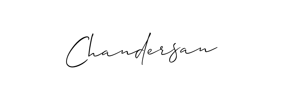 Make a beautiful signature design for name Chandersan. With this signature (Allison_Script) style, you can create a handwritten signature for free. Chandersan signature style 2 images and pictures png