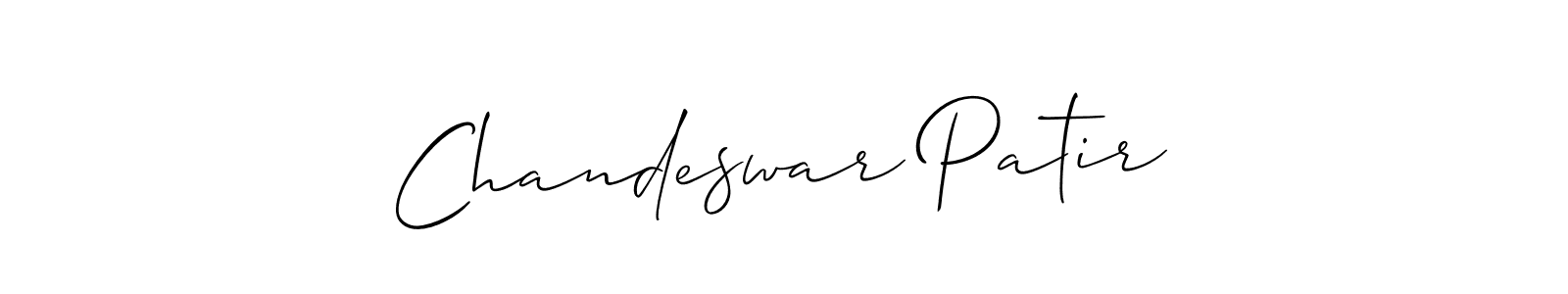 Chandeswar Patir stylish signature style. Best Handwritten Sign (Allison_Script) for my name. Handwritten Signature Collection Ideas for my name Chandeswar Patir. Chandeswar Patir signature style 2 images and pictures png