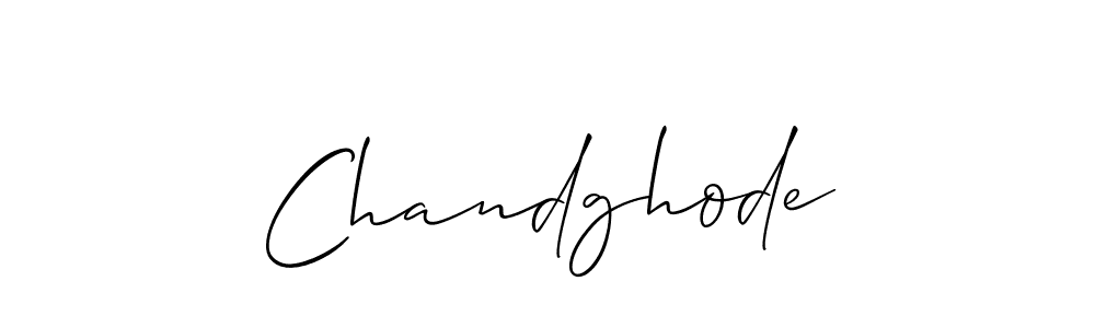 It looks lik you need a new signature style for name Chandghode. Design unique handwritten (Allison_Script) signature with our free signature maker in just a few clicks. Chandghode signature style 2 images and pictures png