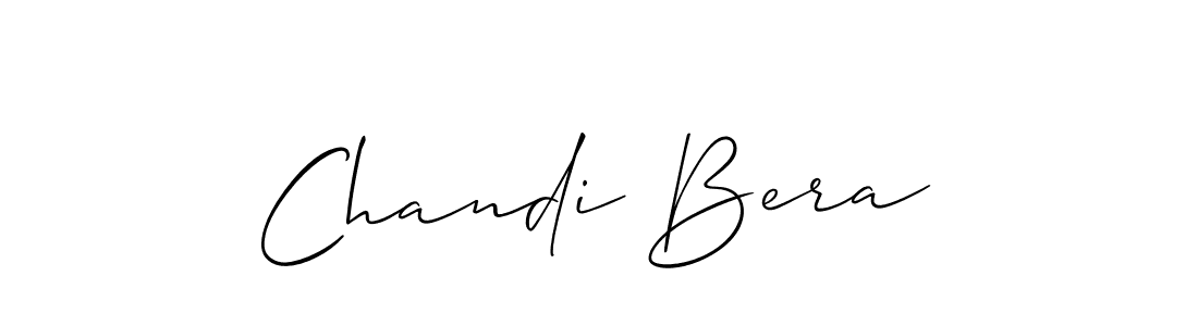 Make a beautiful signature design for name Chandi Bera. With this signature (Allison_Script) style, you can create a handwritten signature for free. Chandi Bera signature style 2 images and pictures png