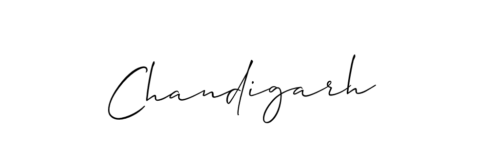 How to make Chandigarh signature? Allison_Script is a professional autograph style. Create handwritten signature for Chandigarh name. Chandigarh signature style 2 images and pictures png