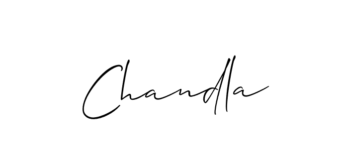 Make a beautiful signature design for name Chandla. Use this online signature maker to create a handwritten signature for free. Chandla signature style 2 images and pictures png