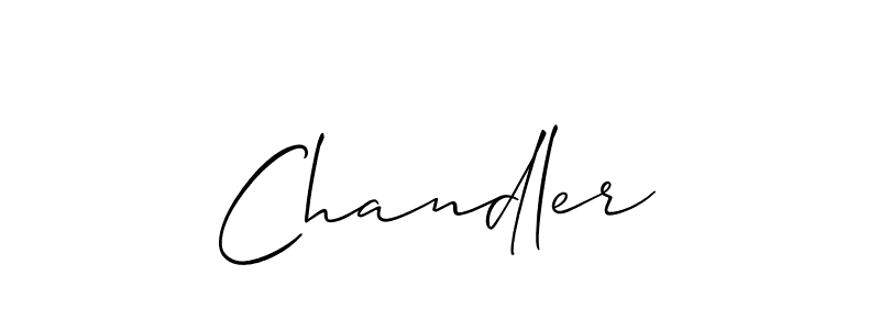 Use a signature maker to create a handwritten signature online. With this signature software, you can design (Allison_Script) your own signature for name Chandler. Chandler signature style 2 images and pictures png