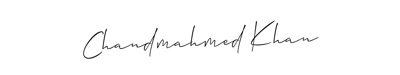 Here are the top 10 professional signature styles for the name Chandmahmed Khan. These are the best autograph styles you can use for your name. Chandmahmed Khan signature style 2 images and pictures png