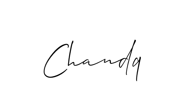 How to Draw Chandq signature style? Allison_Script is a latest design signature styles for name Chandq. Chandq signature style 2 images and pictures png