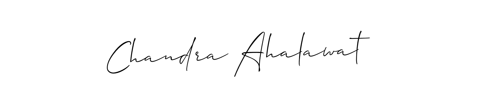 Check out images of Autograph of Chandra Ahalawat name. Actor Chandra Ahalawat Signature Style. Allison_Script is a professional sign style online. Chandra Ahalawat signature style 2 images and pictures png