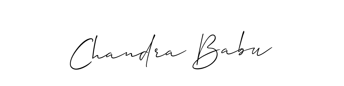 Chandra Babu stylish signature style. Best Handwritten Sign (Allison_Script) for my name. Handwritten Signature Collection Ideas for my name Chandra Babu. Chandra Babu signature style 2 images and pictures png
