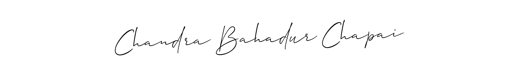 Make a short Chandra Bahadur Chapai signature style. Manage your documents anywhere anytime using Allison_Script. Create and add eSignatures, submit forms, share and send files easily. Chandra Bahadur Chapai signature style 2 images and pictures png